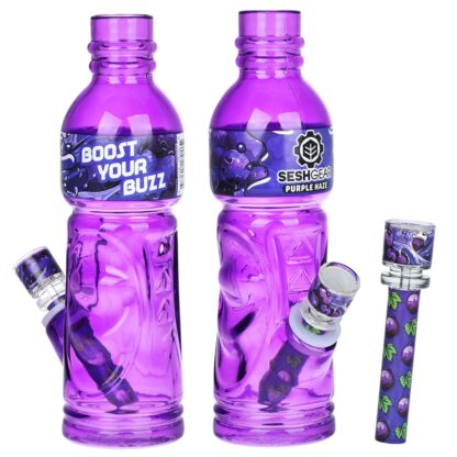 SeshGear Terpade Beverage Bottle Glass Water Pipe | 9.5" - Image 4