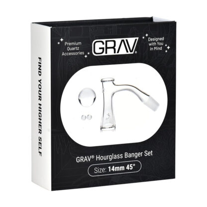GRAV Hourglass Quartz Banger Set | 4pc | 14mm M - Image 3