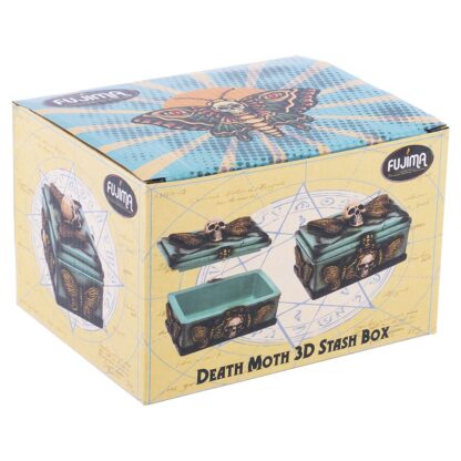 Fujima Death's Head Moth Sarcophagus Resin Stash Box - 5.5"x 4" - Image 3